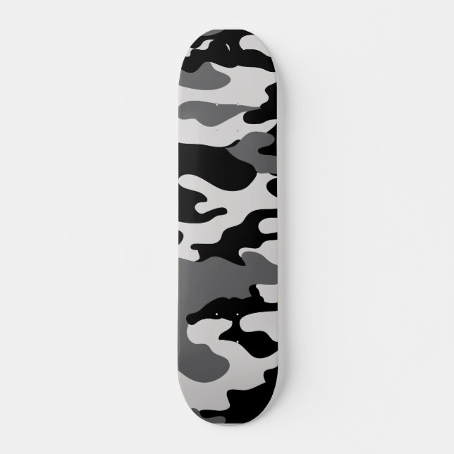 Skateboard CAMO NOIRS - Planche à roulettes (Devant)