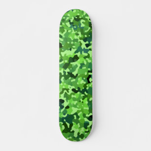 Skateboard Camo Pattern - Green Blue Black