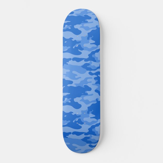 Skateboard Camouflage bleu (Recto)