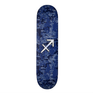 Skateboard Camouflage de NavyDigital de symbole de zodiaque