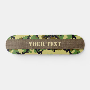 Skateboard Camouflage des bois