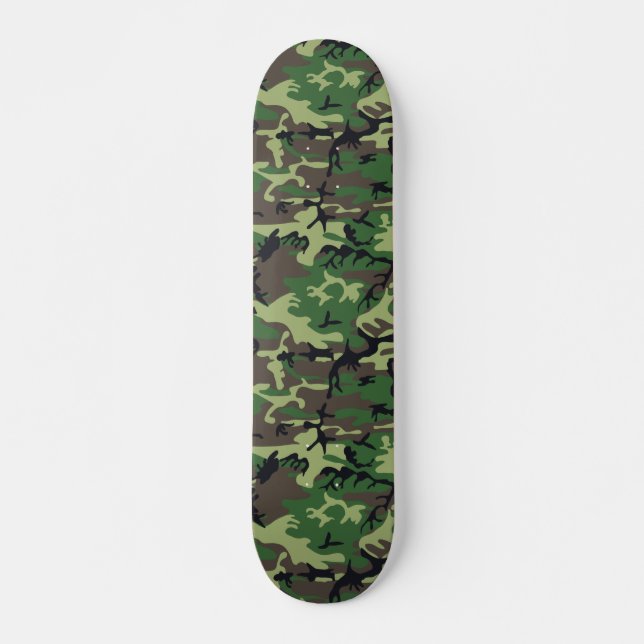 Skateboard Camouflage militaire (Devant)