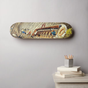 Skateboard Canal Sail Boat Pathway Scenery. Amusants artistiq