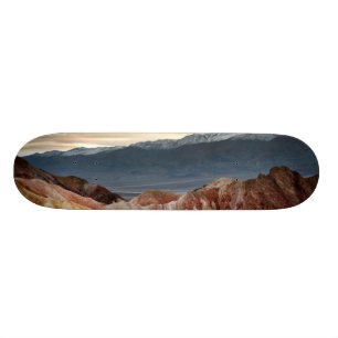 Skateboard Canyon d'or au coucher du soleil