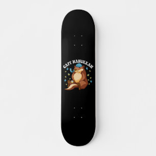 Skateboard Capy Hanoukka Funny Jewish Capybara Hanoukka Don