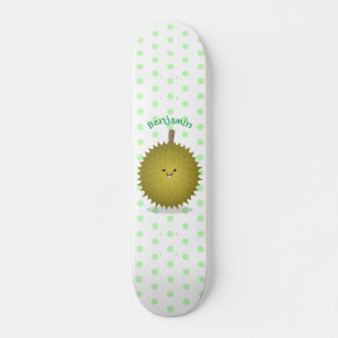 Skateboard Caricature de durian joyeux