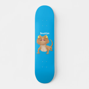 Skateboard Caricature de lézard de dragon à barbe