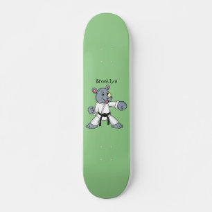 Skateboard Caricature de rhino kung fu