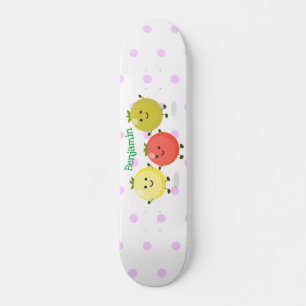 Skateboard Caricature de tomates cerises mûres