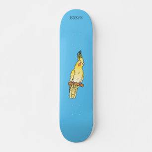 Skateboard Caricature pour oiseaux Cockatiel