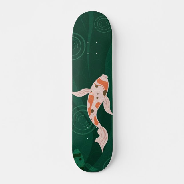 Skateboard carpe japonaise (Devant)