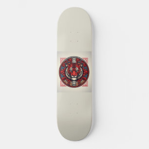 Skateboard Carré du Tigre Rouge