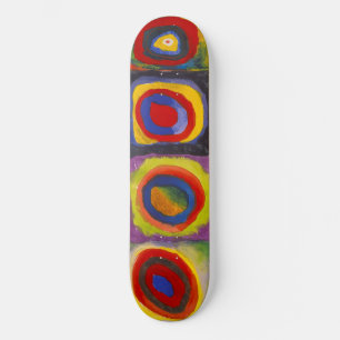 Skateboard Carré w Cercles concentrés 1   Kandinsky  