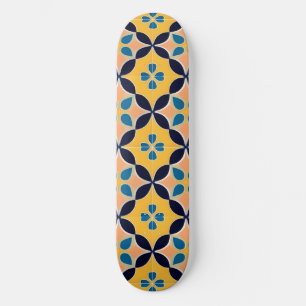 Skateboard 🎨 Carreaux Rétro Luminescents 🌈 Géométrique Colo