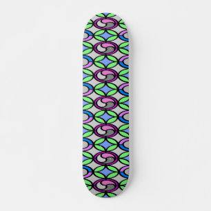 Skateboard Carrelage couleur verre