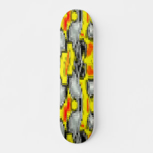 Skateboard carrés Abstraits formés à partir de rayures sur le