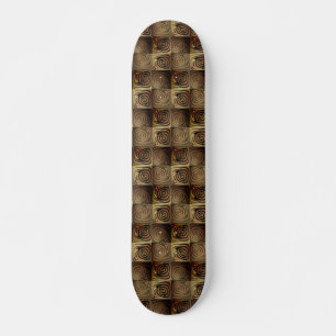 Skateboard Carrés aux formes arrondies simulant un relief boi