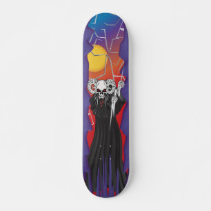 Skateboard Carte à roulettes crâne à crâne