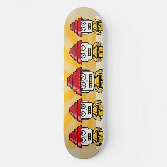 Skateboard Carte à roulettes DevoBots (Recto)