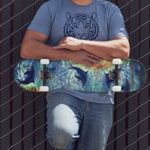 Skateboard Carte à roulettes dynamique Dolphin Ocean Wave Pei