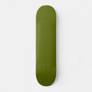 Skateboard Carte à roulettes Solide Olive Green
