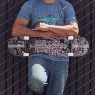Skateboard Carte de circuit imprimé personnalisée violette po