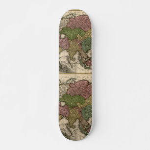 Skateboard Carte de l'Asie des années 1700