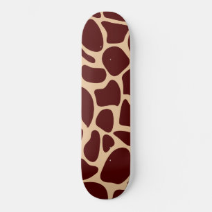 Skateboard Carte de ski Motif de Giraffe