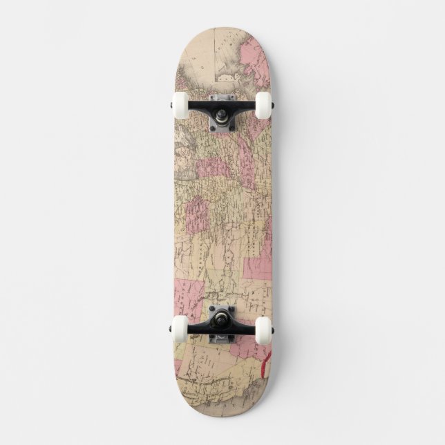 Skateboard Carte des Etats-Unis 5 (Recto)