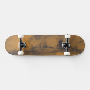 Skateboard Carte du Monde de Mars la Planète Rouge par Satell