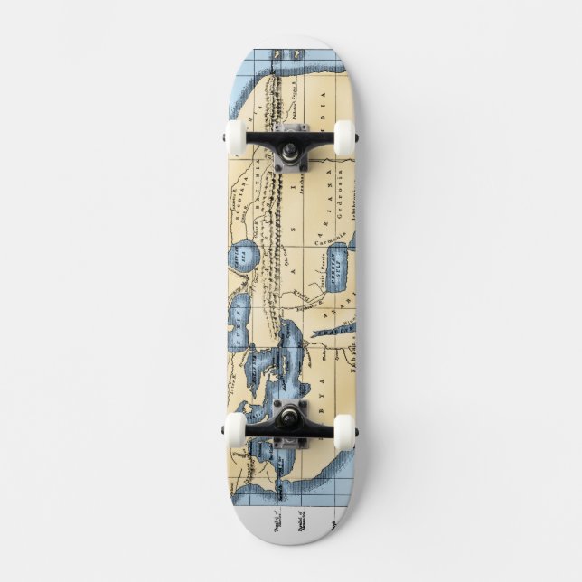 SKATEBOARD CARTE DU MONDE : ÉRATOSTHÈNES (Recto)