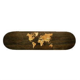 Skateboard Carte en bois du monde