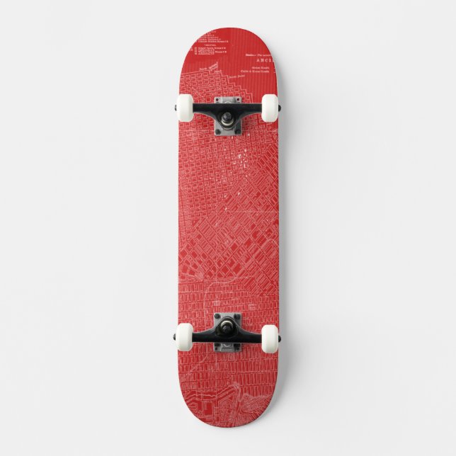 Skateboard Carte graphique de San Francisco (Recto)