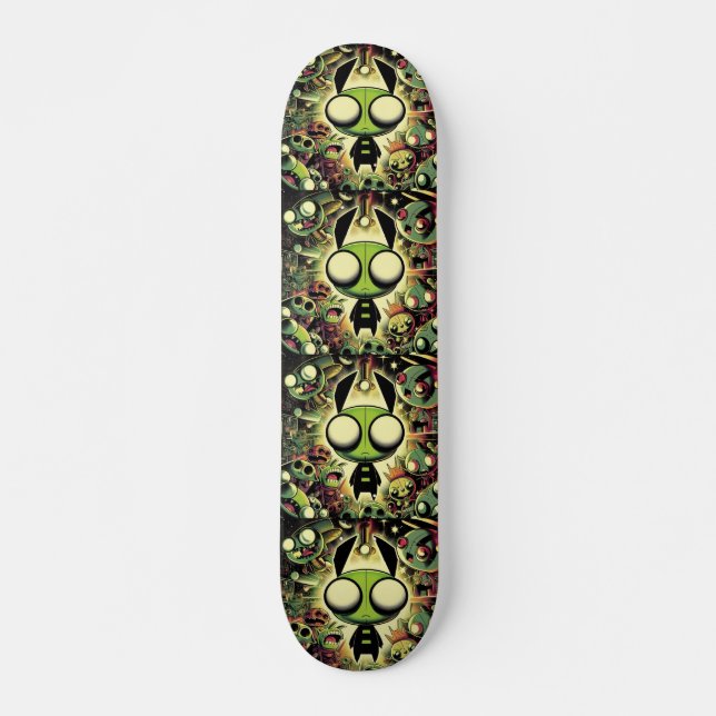 Skateboard carte grise (Devant)