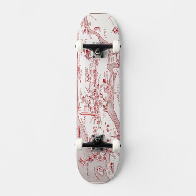 Skateboard CARTE : MANHATTAN, c1935 (Recto)