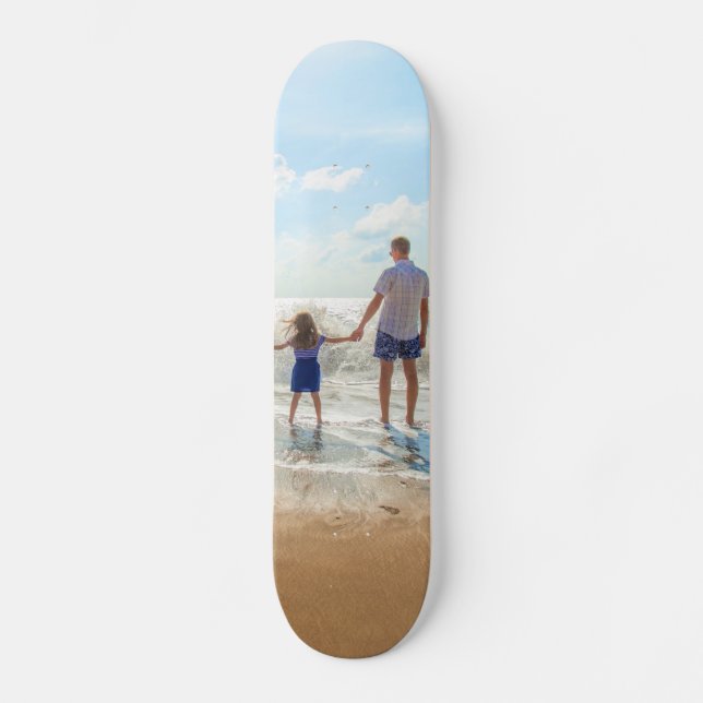 Skateboard Carte photo personnalisée Votre conception - Avec  (Recto)