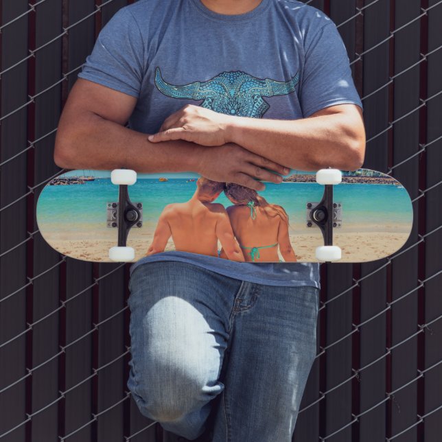 Skateboard Carte photo personnalisée Votre conception de phot (Extérieur 3)