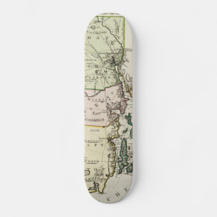 Skateboard Carte vintage de l'île Rhode (1797)