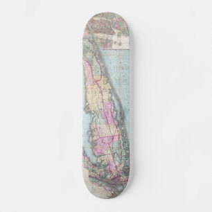 Skateboard Carte vintage de Long Island (1880)