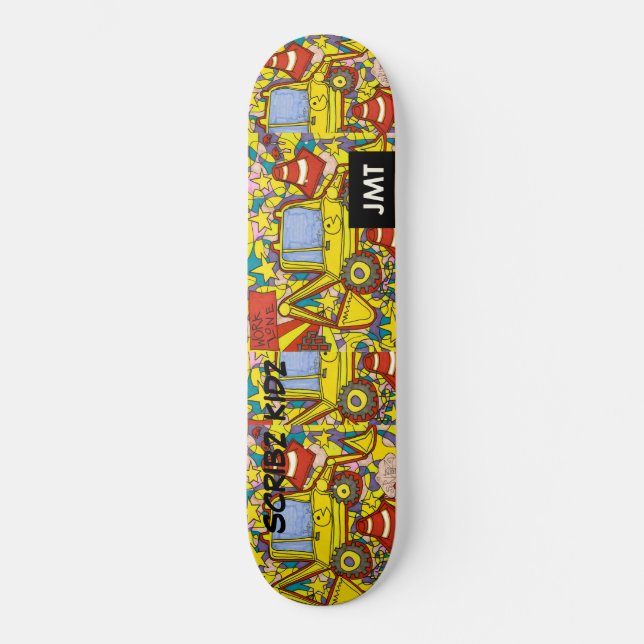 SKATEBOARD CARTES DE PATINAGE SCRIBZ KIDZ / JMT (Recto)