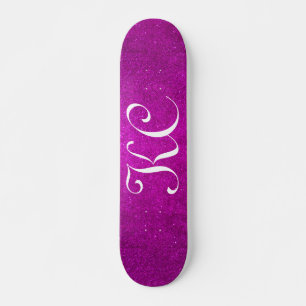Skateboard Carton monogramme personnalisé parties scintillant