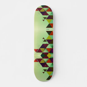 Skateboard Carton triangles Abstrait