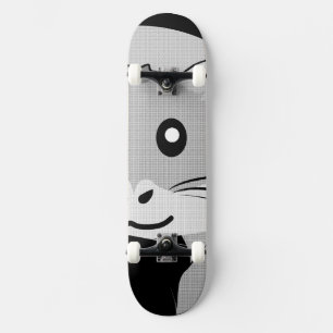Skateboard Cartoon Hamster Scarfed Joy