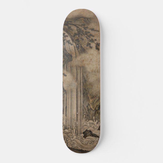 Skateboard Cascade (art paysager japonais) (Kano Motonobu) (Recto)