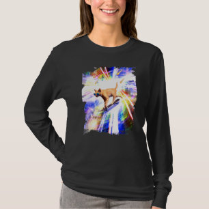 Skateboard Cat Kitten Skaten Trippy Skateboard T-Shirt