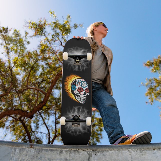 Skateboard Cavalier Crâne (Extérieur 1)