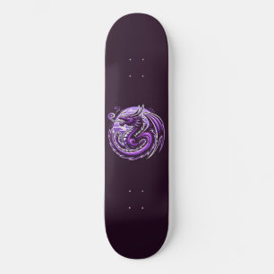 Skateboard Cercle de dragon violet