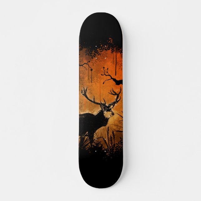 Skateboard Cerfs communs perdus (Devant)