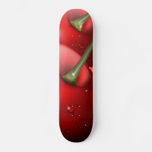 Skateboard Cerises avec gouttes de ragoût