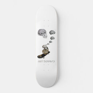 Skateboard Cerveau de singe (blanc)